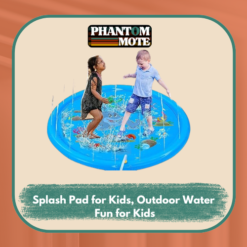 Splash Pad for Kids, Outdoor Water Fun for Kids  Inflatable Splash Pad Water Play Mat with Sprinklers