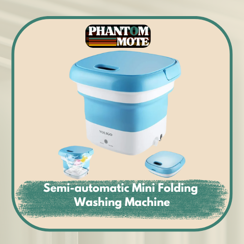 Semi-automatic Mini Folding Washing Machine With Dryer