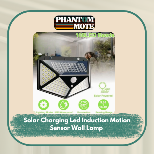 Solar Charging Led Induction Motion Sensor Wall Lamp