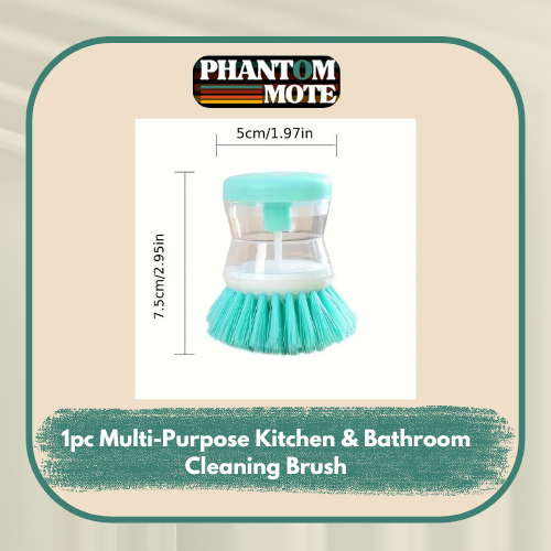 Multi-Purpose Manual Dish Brush - Press-Action Cleaning Brush