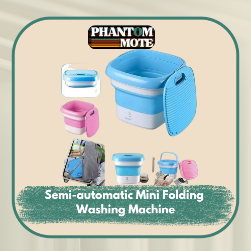 Semi-automatic Mini Folding Washing Machine With Dryer