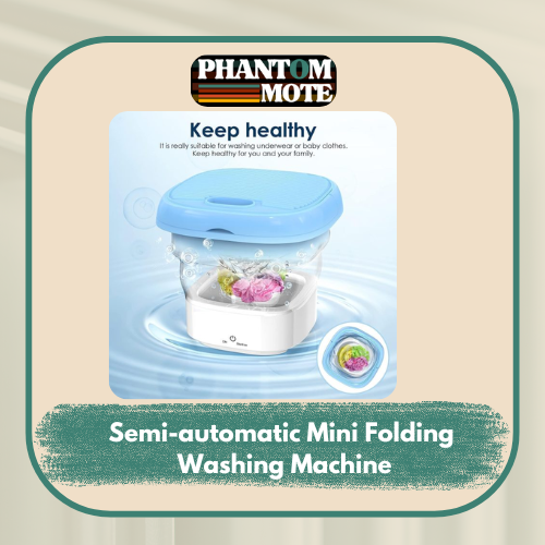 Semi-automatic Mini Folding Washing Machine With Dryer