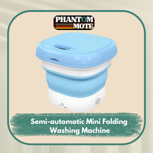 Semi-automatic Mini Folding Washing Machine With Dryer