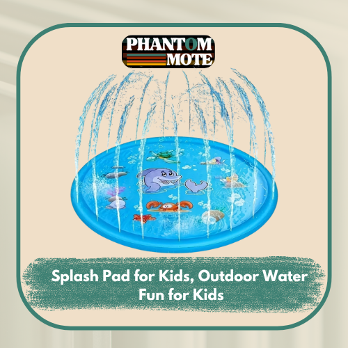 Splash Pad for Kids, Outdoor Water Fun for Kids  Inflatable Splash Pad Water Play Mat with Sprinklers