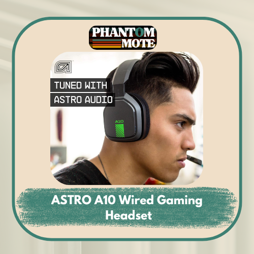 Astro Gaming A10 Wired Headset – Lightweight, Damage Resistant, Astro Audio Compatible With Xbox, Ps5, Ps4, Nintendo Switch, Pc, Mac