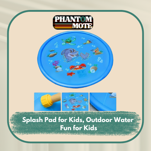 Splash Pad for Kids, Outdoor Water Fun for Kids  Inflatable Splash Pad Water Play Mat with Sprinklers